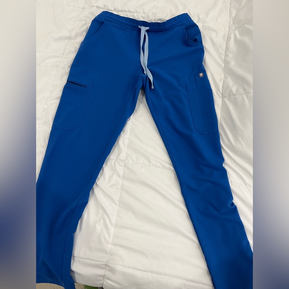 FIGS Yola Scrub Pants - Royal Blue - XS PETITE